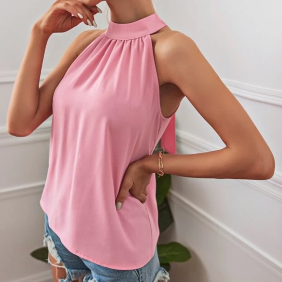 Boho tie back halter top - Picture 7 of 16